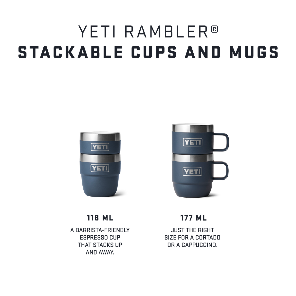 Rambler® 6 oz (177 ml) Stackable Mugs