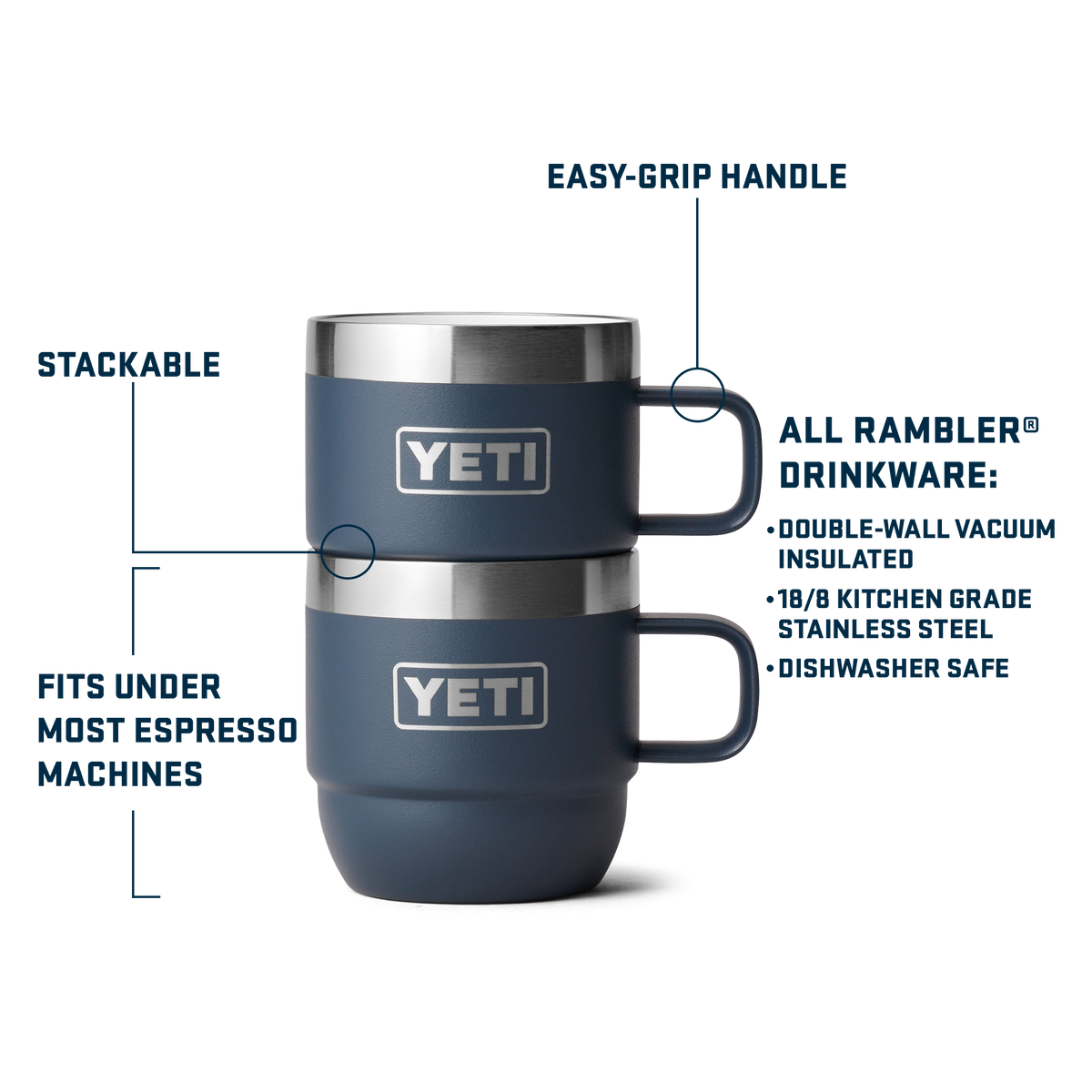 Rambler® 6 oz (177 ml) Stackable Mugs