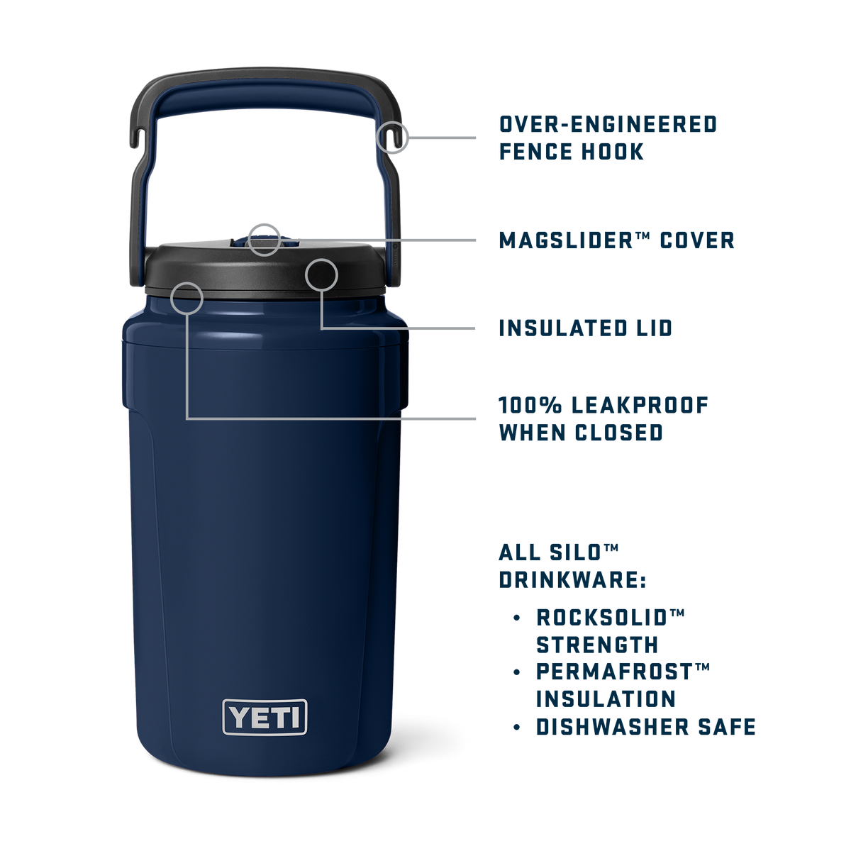 Silo™ Half Gallon (1.9 L) Jug with Straw Cap